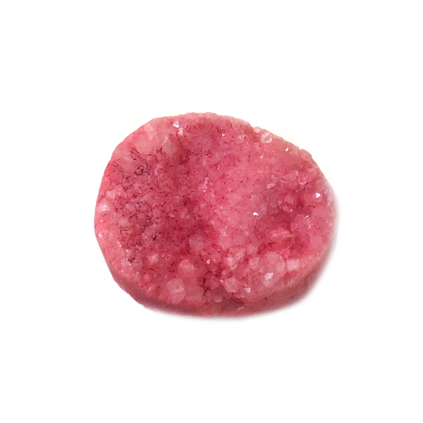 Rose Druzy Bead, 32x25mm - 1 piece