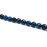 Blue Faceted Agate; 6mm