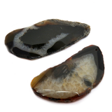 Black & White Agate Slice Pendant