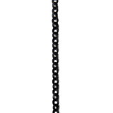 Brass Rolo Chain, Matte Black, 3.8mm; 1 foot