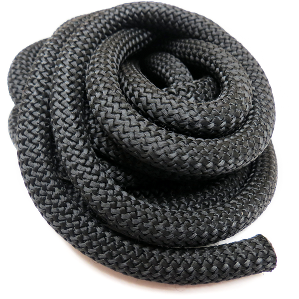 Climbing Cord, Black, 10Ft., .36" Wide; 1 piece