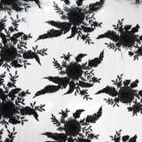 Ruby, Embroidered Lace, Black, 54" Wide- 1 Yard