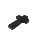 Black Wood Cross, 33x20mm; 1 piece