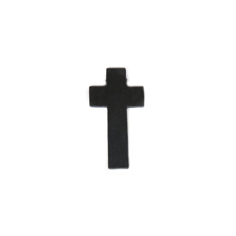 Black Wood Cross, 33x20mm; 1 piece