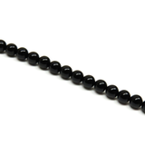Black Onyx, Round, 6mm; 1 strand