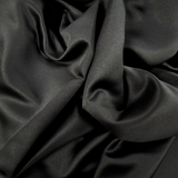 Black Polyester Peau de Soie, 54" Wide- 1 Yard