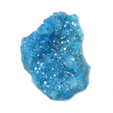 Blue Druzy Pendant, 52x39mm - 1 piece