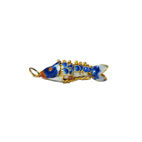 Cloissone Fish, Blue Sky, 38x11mm; 1 piece