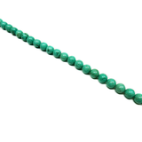 7mm Blue Turquoise Round Beads; 1 strand