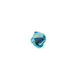 Swarovski Crystal, Bicone, 5mm - Blue Zircon AB; 20 pcs