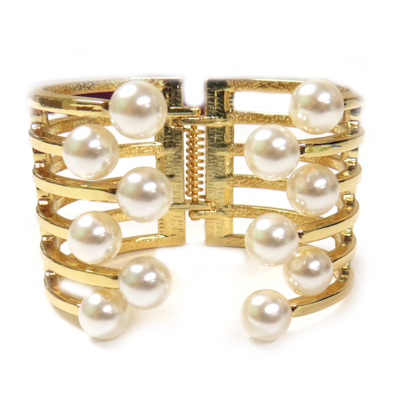 Elegant Bracelet with Pearls, 41mm - 1 piece