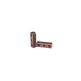 TierraCast - Antique Copper Braided Spacer Bar - 3 Hole ; 4 x15mm - 1 Piece