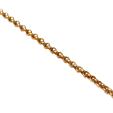 Brass Rolo Chain, Matte Gold, 2mm; 1 foot