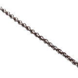Brass Rolo Chain, Antique Silver, 2mm; 1 foot