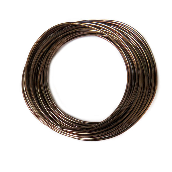 Aluminum Wire, Bronze, 2mm, 4 yard roll; 1 roll