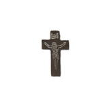 Dark Brown Wood Cross, 33x20mm; 1 piece