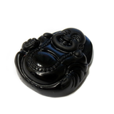 Small Buddha Pendant, 30x22mm, Black; 1 piece