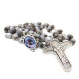 8mm Mother Theresa Camandula Italian Rosary, 24'' Long; 1 piece
