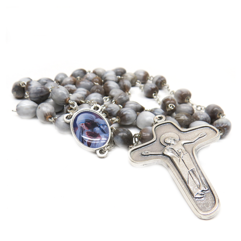 8mm Mother Theresa Camandula Italian Rosary, 24'' Long; 1 piece