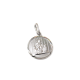 Caridad del Cobre Charm, Italian Sterling Silver, 14mm - 1 piece