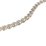 Aluminum Curb Chain, Silver, 8x5mm
