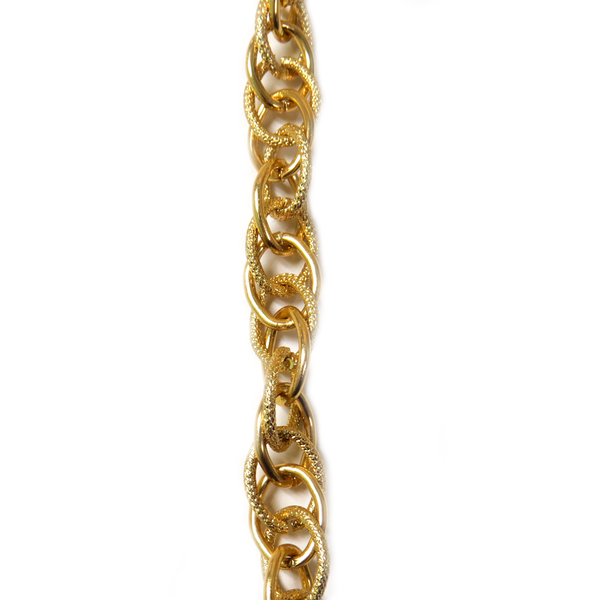 Aluminum Stardust Chain, Gold, 18x13mm - 1 foot