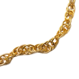 Aluminum Stardust Chain, Gold, 18x13mm - 1 foot