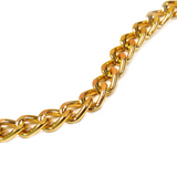 Aluminum Curb Chain, Gold, 8x5mm