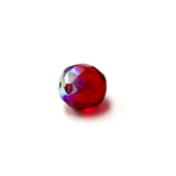 Garnet AB, Round Faceted Fire Polished AB-10mm; 20pcs