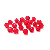 Ruby, Round Faceted Fire Polished Beads- 10mm; 20pcs