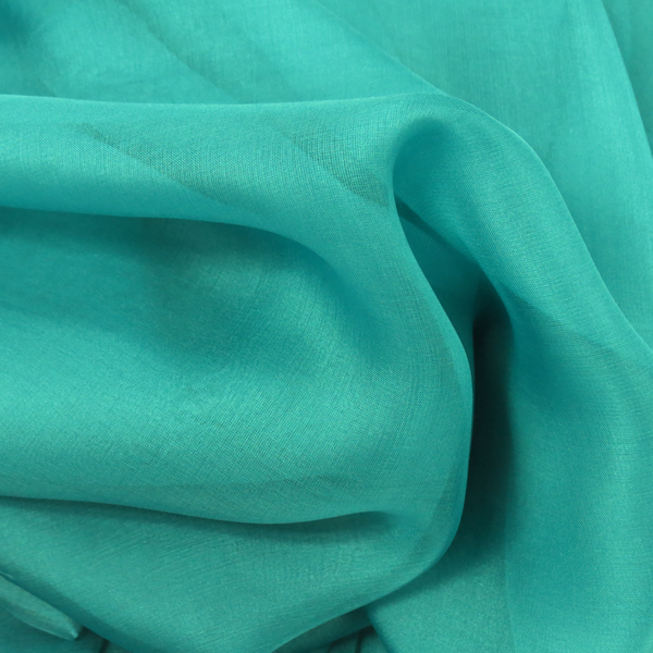Aqua Silk Chiffon, 54" Wide- 1 Yard