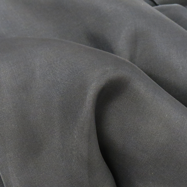 Black Silk Chiffon, 54" Wide- 1 Yard