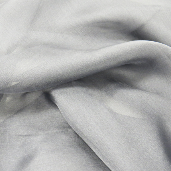 Dark Grey Silk Chiffon, 54" Wide- 1 Yard