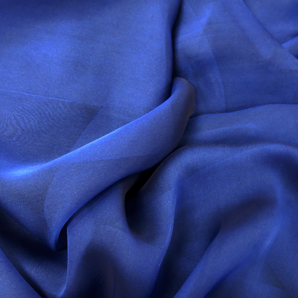 Royal Blue Silk Chiffon, 54" Wide- 1 Yard