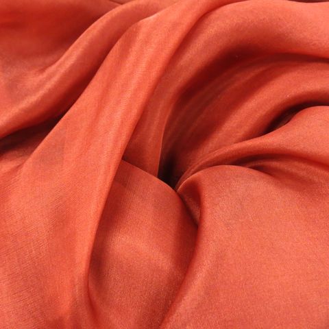 Terracotta Silk Chiffon, 54" Wide- 1 Yard