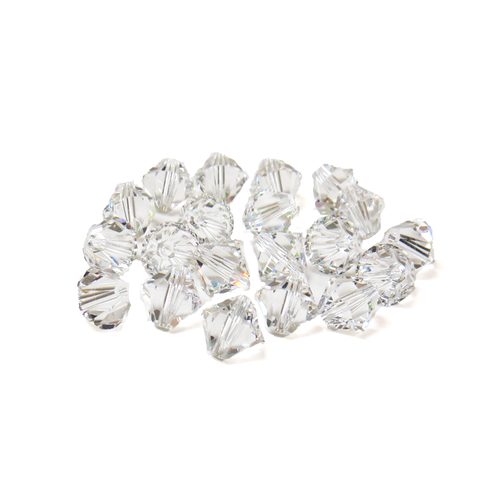 Swarovski Crystal, Bicone, 8mm - Crystal; 20 pcs