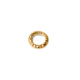 TierraCast,Gold Hammered Ring, 9mm , 1 Piece