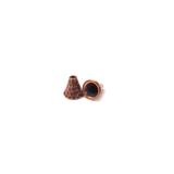 TierraCast - Hammertone Cone End Caps, Antique Copper, 8mm - 1 pair