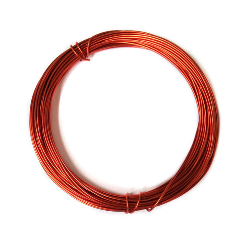 Aluminum Wire, Copper Red, 1.5mm, 4 yard roll; 1 roll