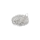 Coral Charm, Sterlin Silver, 27x24mm - 1piece