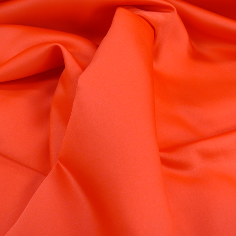 Coral Polyester Peau de Soie, 54" Wide- 1 Yard