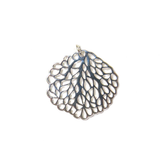 Coral Charm, Sterlin Silver, 27x24mm - 1piece