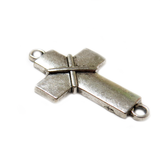 Cross SIlver with X Design- Connector