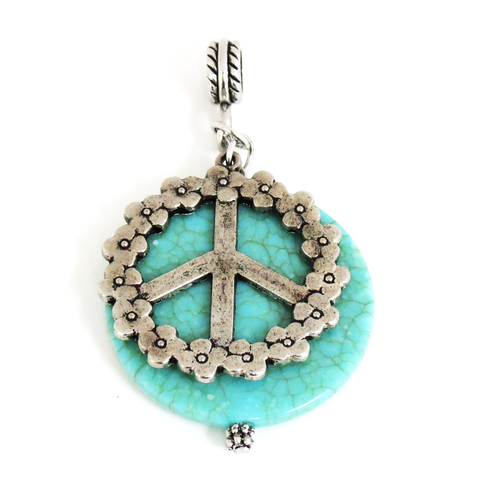 Round Peace Pendant