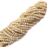 Rondelles, Bright Beige, 6mm