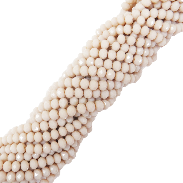 Rondelles - Cream Opaque