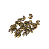 Crimp Cover, Antique Bronze, 6mm; 25 pieces