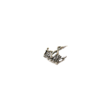 Crown Charm, Sterling Silver, 13mm - 1 piece