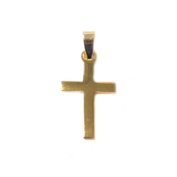 Cross Pendant, Brass, Gold, 25x15mm - 1 piece