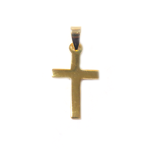 Vermeil Cross Pendant, 25x15mm - 1 piece